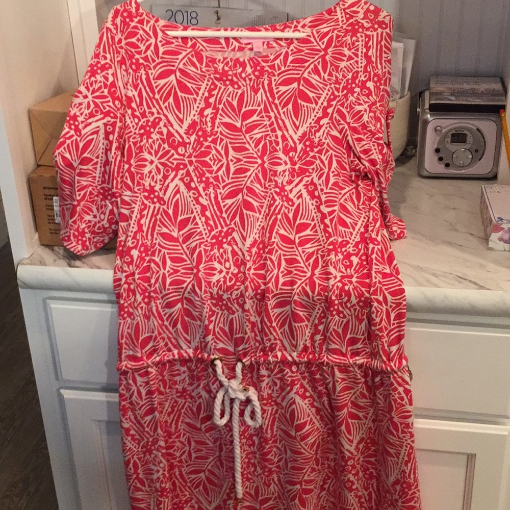 Authentic Lilly Pulitzer drop waist dress size L